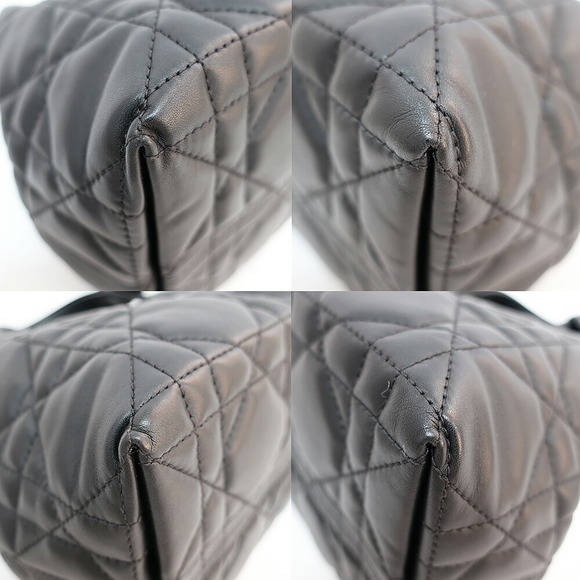 Dior Toujours Small Handbag Macro Cannage Calfskin Black - Picture 4 of 9